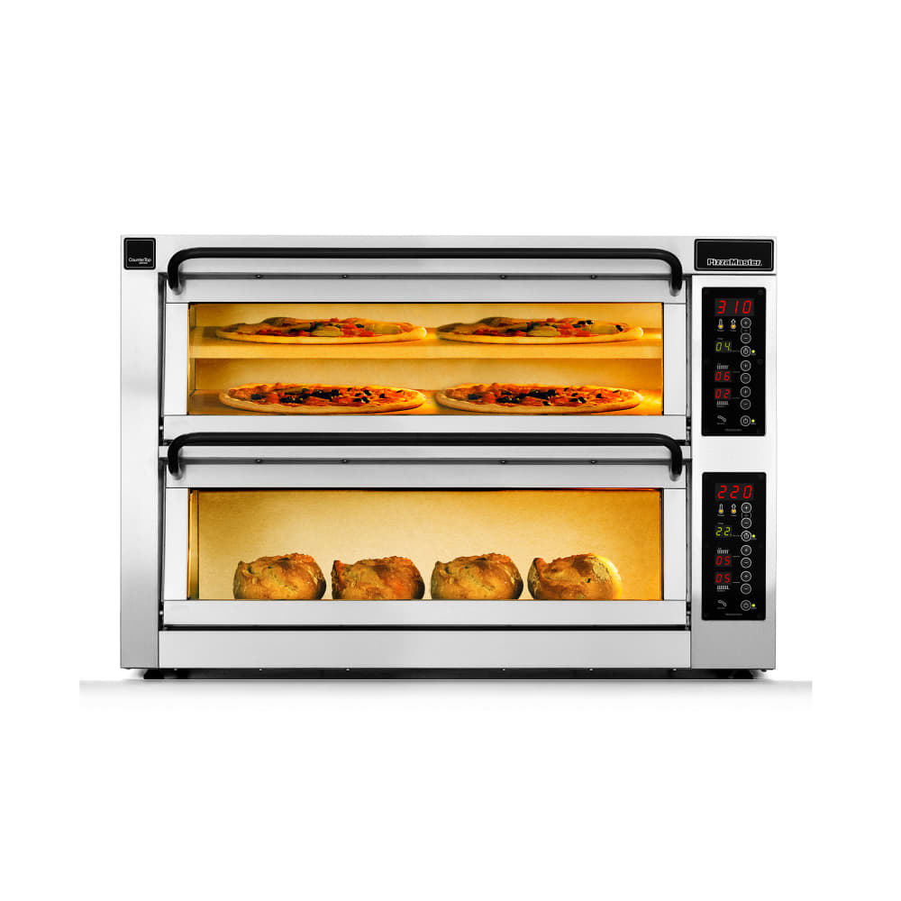 PizzaMaster 450 Series Countertop Double Multi-Purpose Deck Oven - 208v (PM 452ED-1DW)