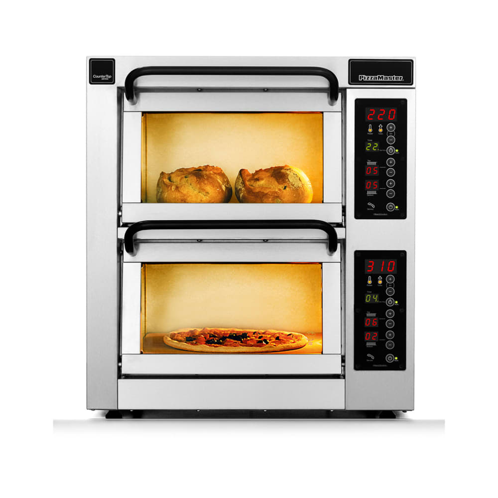 PizzaMaster 450 Series Countertop Double Multi-Purpose Deck Oven - 208v (PM 452ED)