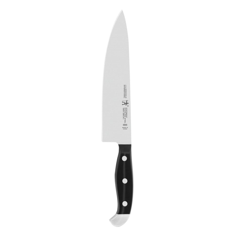 Henckels 8" Chef's Knife w/ Black Plastic Handle, Stainless Steel (1013649)