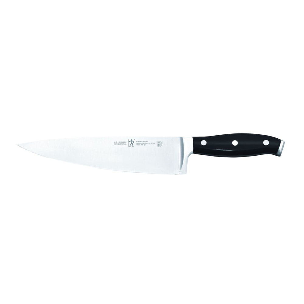 Henckels 8" Chef's Knife w/ Black Plastic Handle, Stainless Steel (1014000)