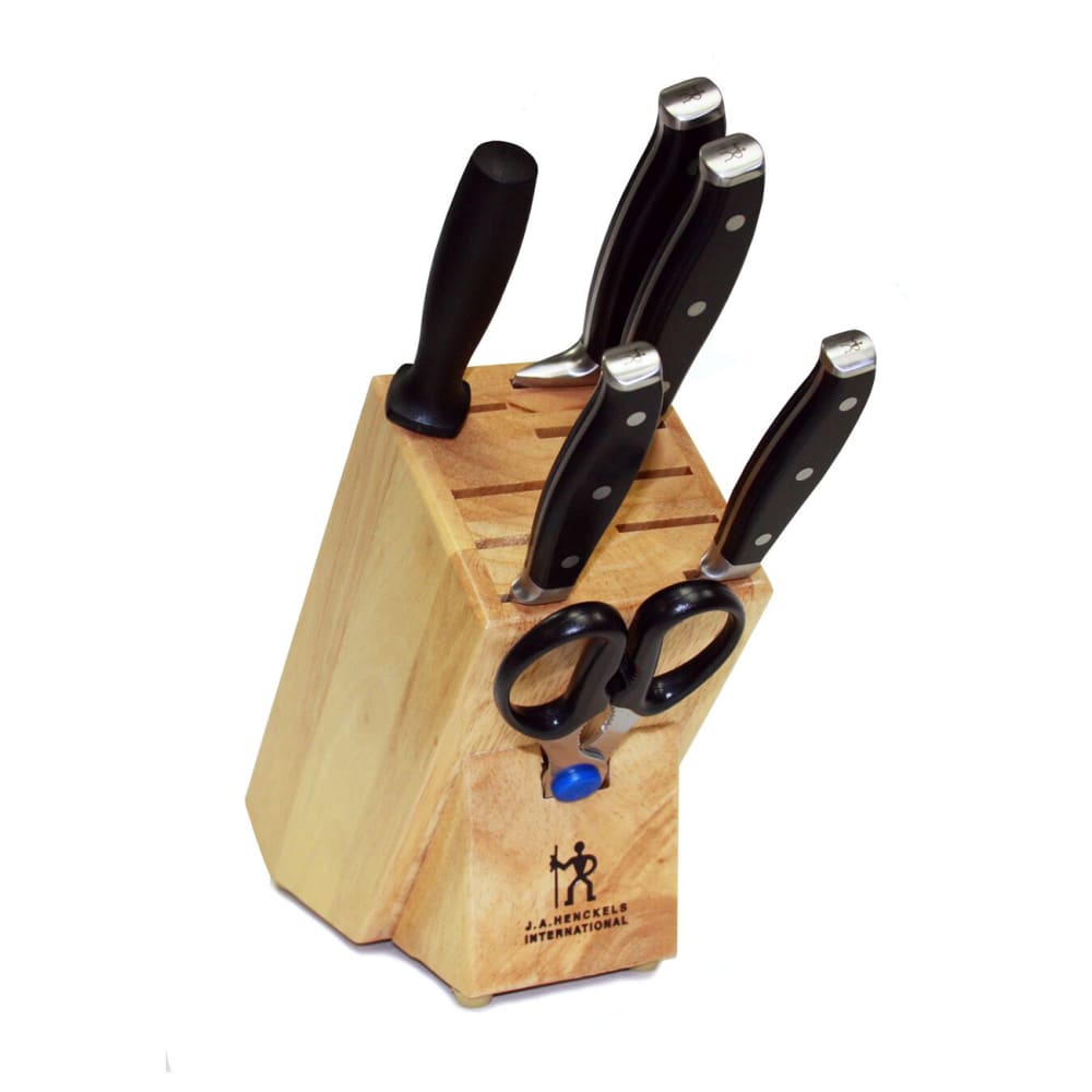 Henckels Forged Premio 7 Piece Knife Set w/ Hardwood Block (1014010)
