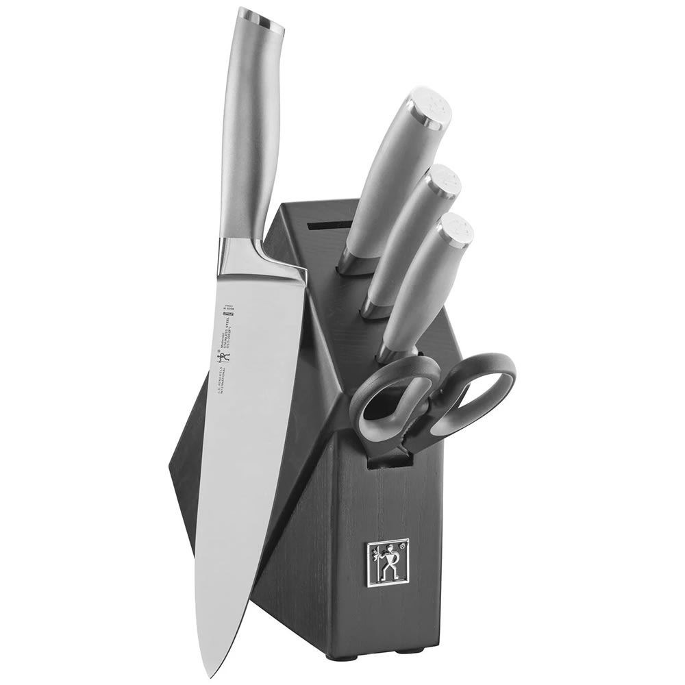 Henckels Modernist 6 Piece Knife Set w/ Black Hardwood Block (1014109)