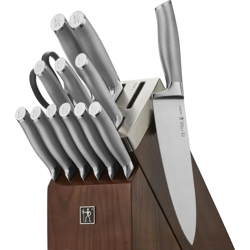Henckels Modernist 14 Piece Knife Set w/ Self Sharpening Wood Block (1014117)
