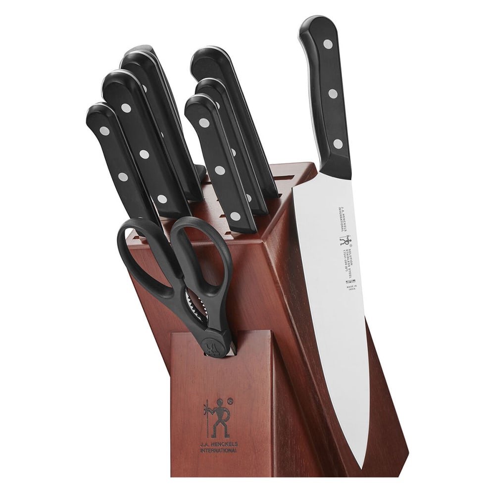 Henckels Solution 10 Piece Knife Set w/ Hardwood Block (1010962)