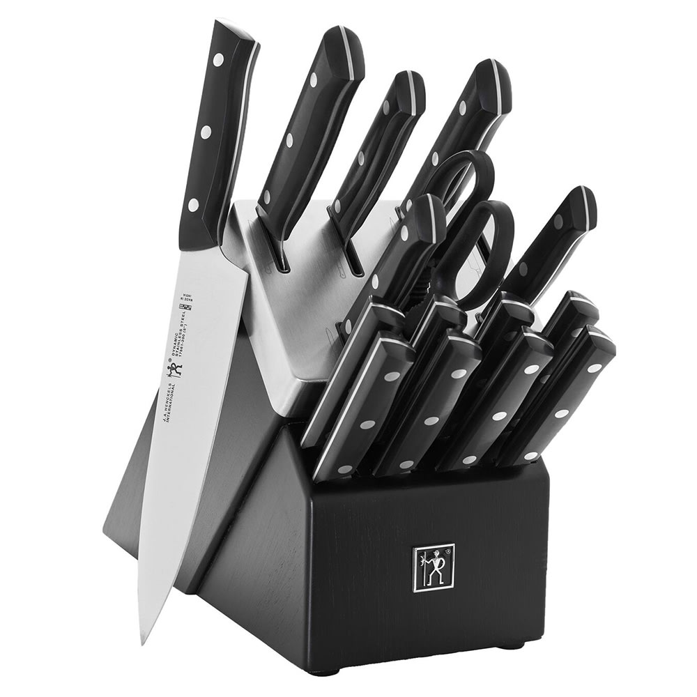 Henckels Solution 16 Piece Knife Set w/ Self Sharpening Wood Block (1010971)