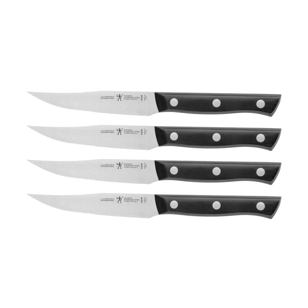 Henckels Steak Knife w/ Black Plastic Handle, Stainless Steel (1010987)