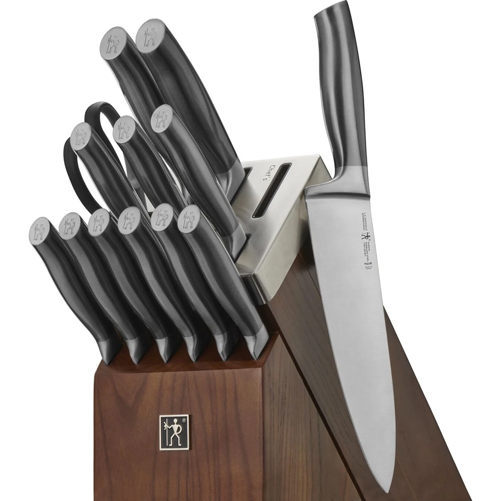 Henckels Graphite 14 Piece Knife Set w/ Self Sharpening Wood Block (1011029)