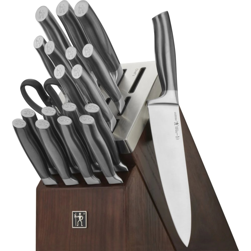 Henckels Graphite 20 Piece Knife Set w/ Self Sharpening Wood Block (1011030)