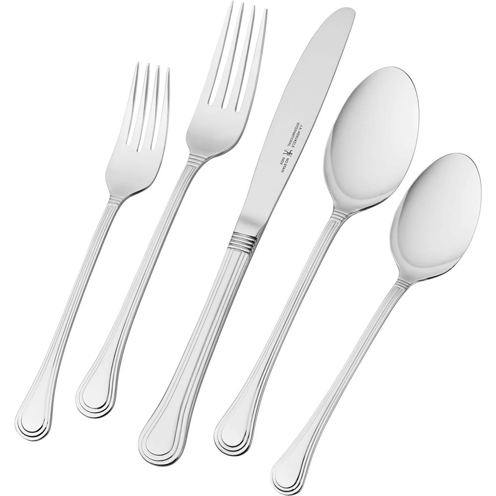 Henckels 65 Piece Astley Flatware Set, 18/10 Stainless Steel (1011358)