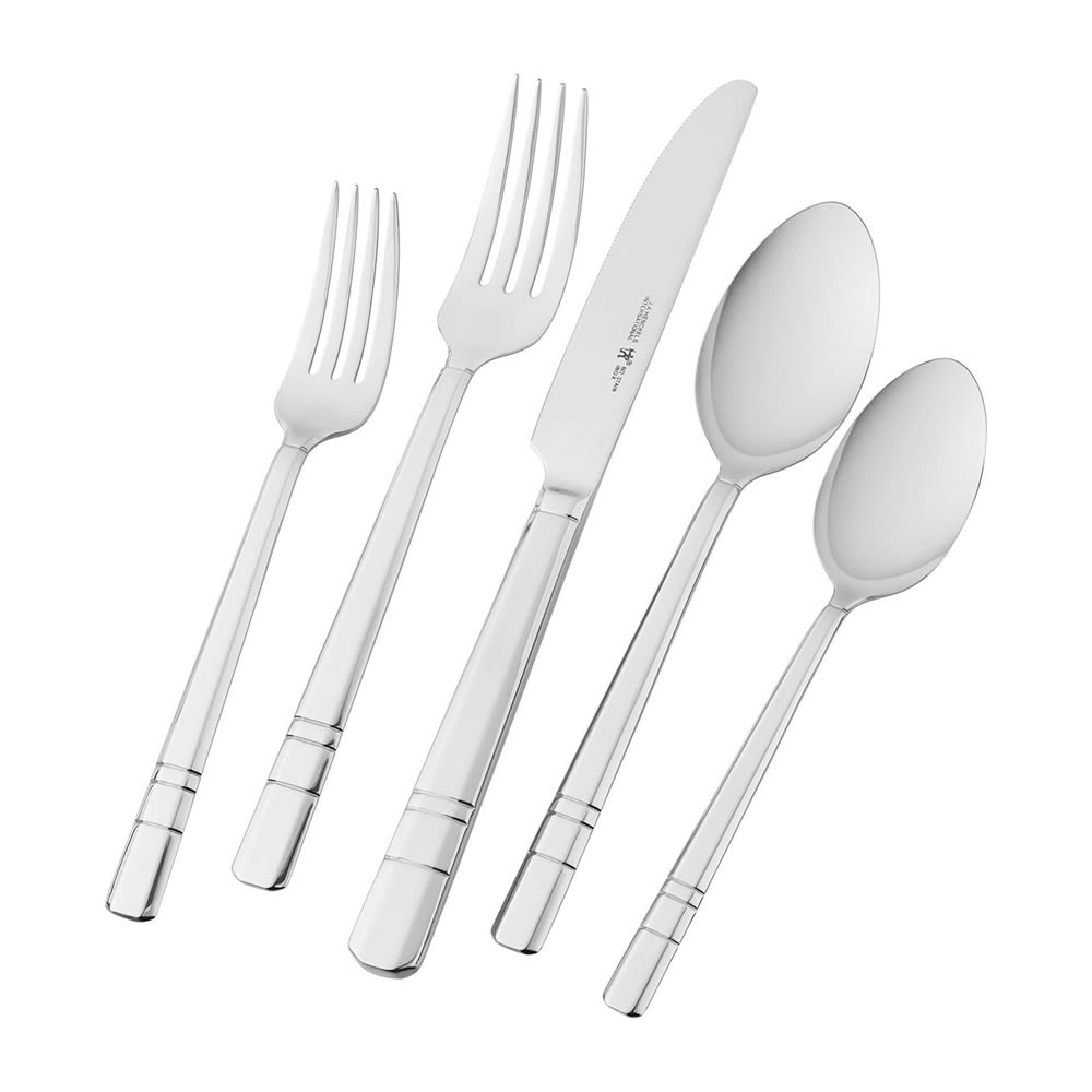 Henckels 20 Piece Madison Square Flatware Set, 18/10 Stainless Steel (1011364)
