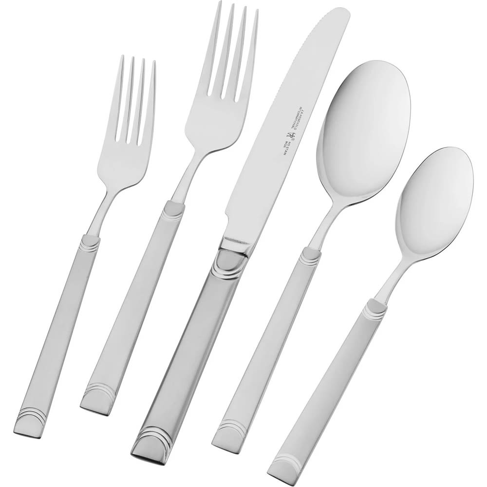 Henckels 45 Piece Joy Flatware Set, 18/10 Stainless Steel (1011401)