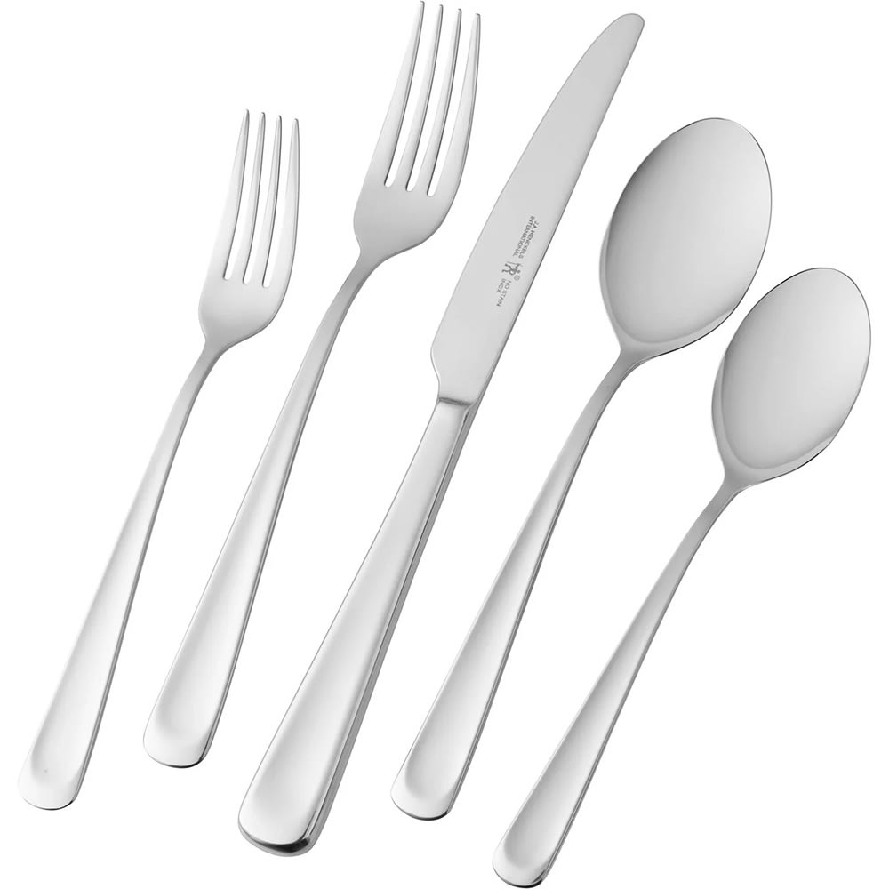 Henckels 45 Piece Silvano Flatware Set, 18/10 Stainless Steel (1011404)