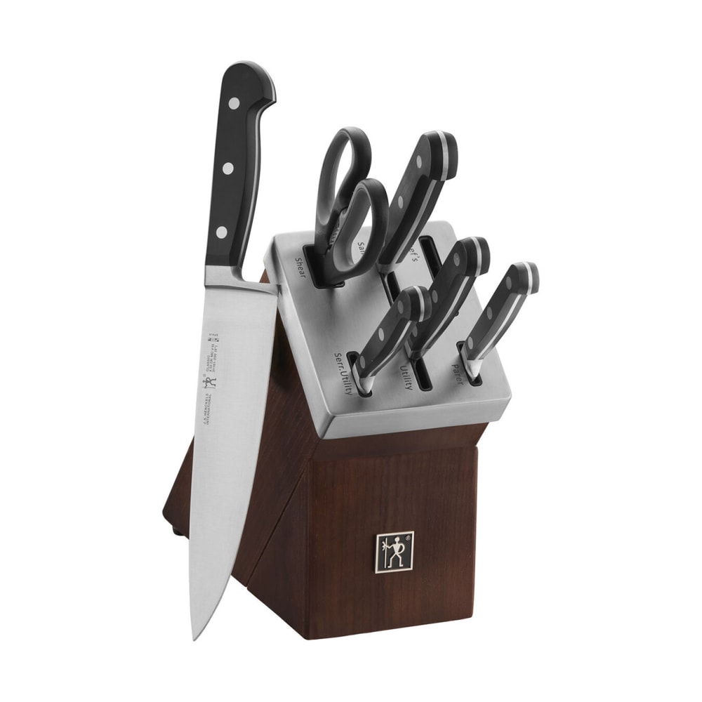 Henckels Classic 7 Piece Knife Set w/ Self Sharpening Wood Block (1012070)