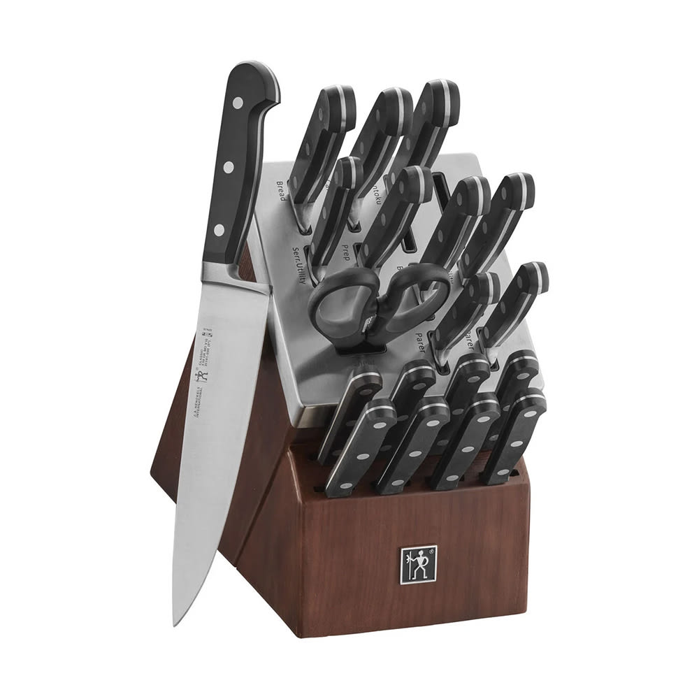 Henckels Classic 20 Piece Knife Set w/ Self Sharpening Wood Block (1012072)