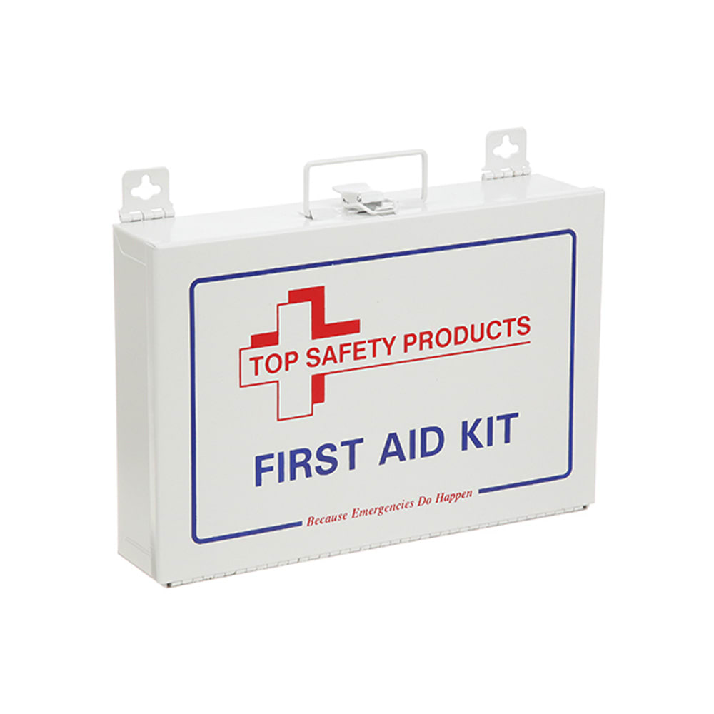 AllPoints 2801471 25 Person First Aid Kit - Metal Case, 10 7/8" x 7 3/8"
