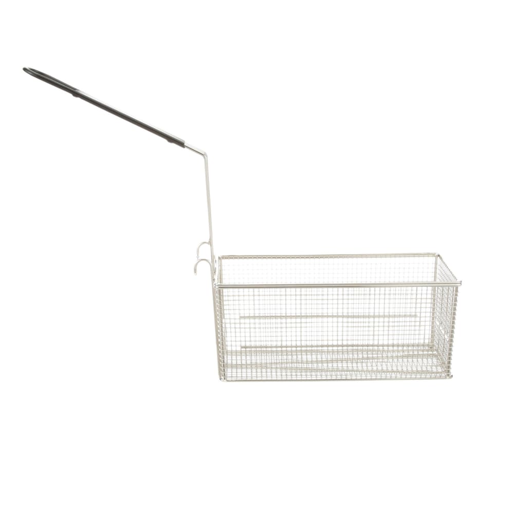 AllPoints 8012318 Twin Fryer Basket w/ Coated Plastic Handle, 13-1/2" x 6-3/8" x 6"