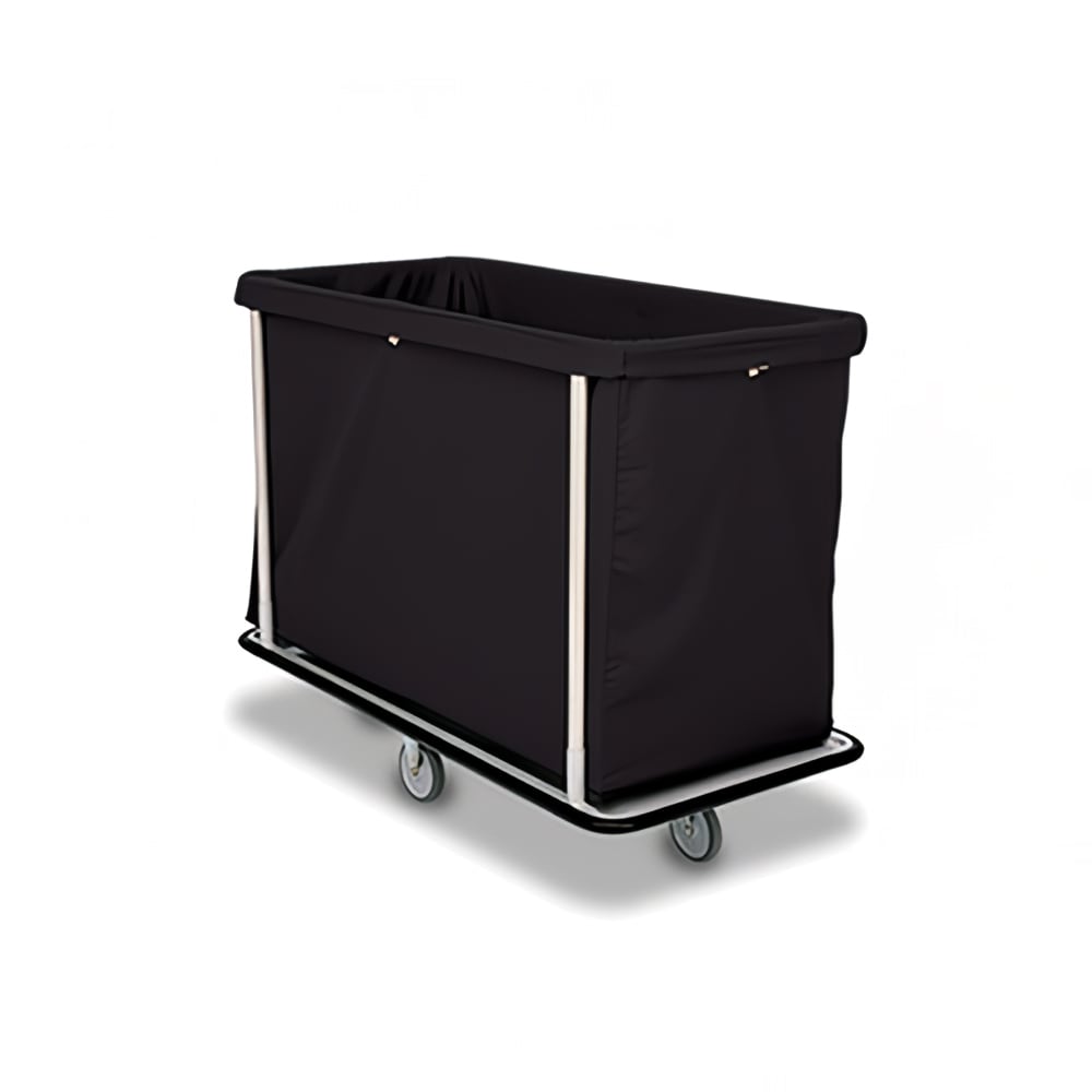 Forbes Industries Laundry Cart w/ (15) Bushel Capacity - Black Cloth Bag, Steel Frame (1120)