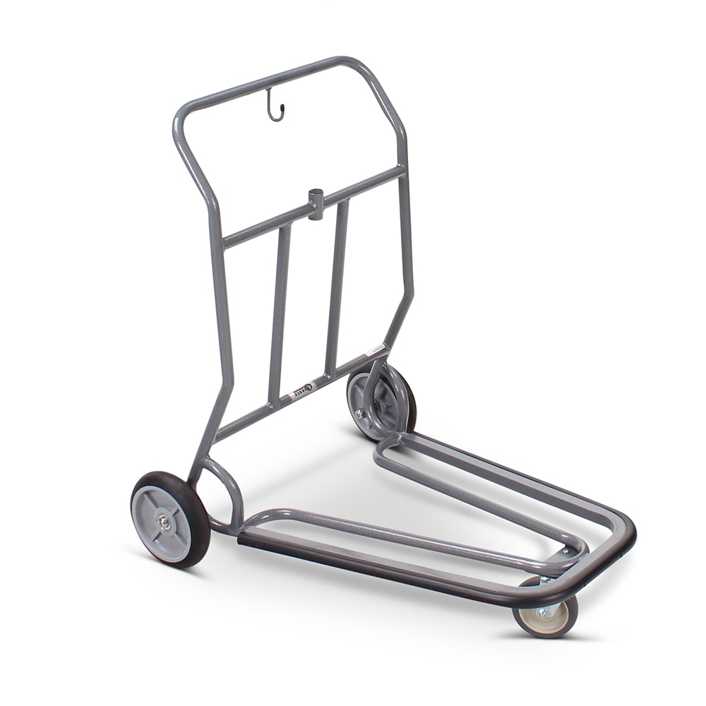 Forbes Industries Self Serve Luggage Cart w/ Utility Hook & Vinyl Bumper - 37"L x 28"W x 37"H, Steel (1574)