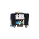 Forbes Industries Housekeeping Cart w/ (2) Shelves & (1) Bag - 30"W x 19"D x 36"H, Steel, Black (2103) thumbnail 2