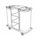 Forbes Industries Compact Housekeeping Cart w/ (3) Shelves - 18"W x 18"D x 36"H, Steel (2140) thumbnail 2