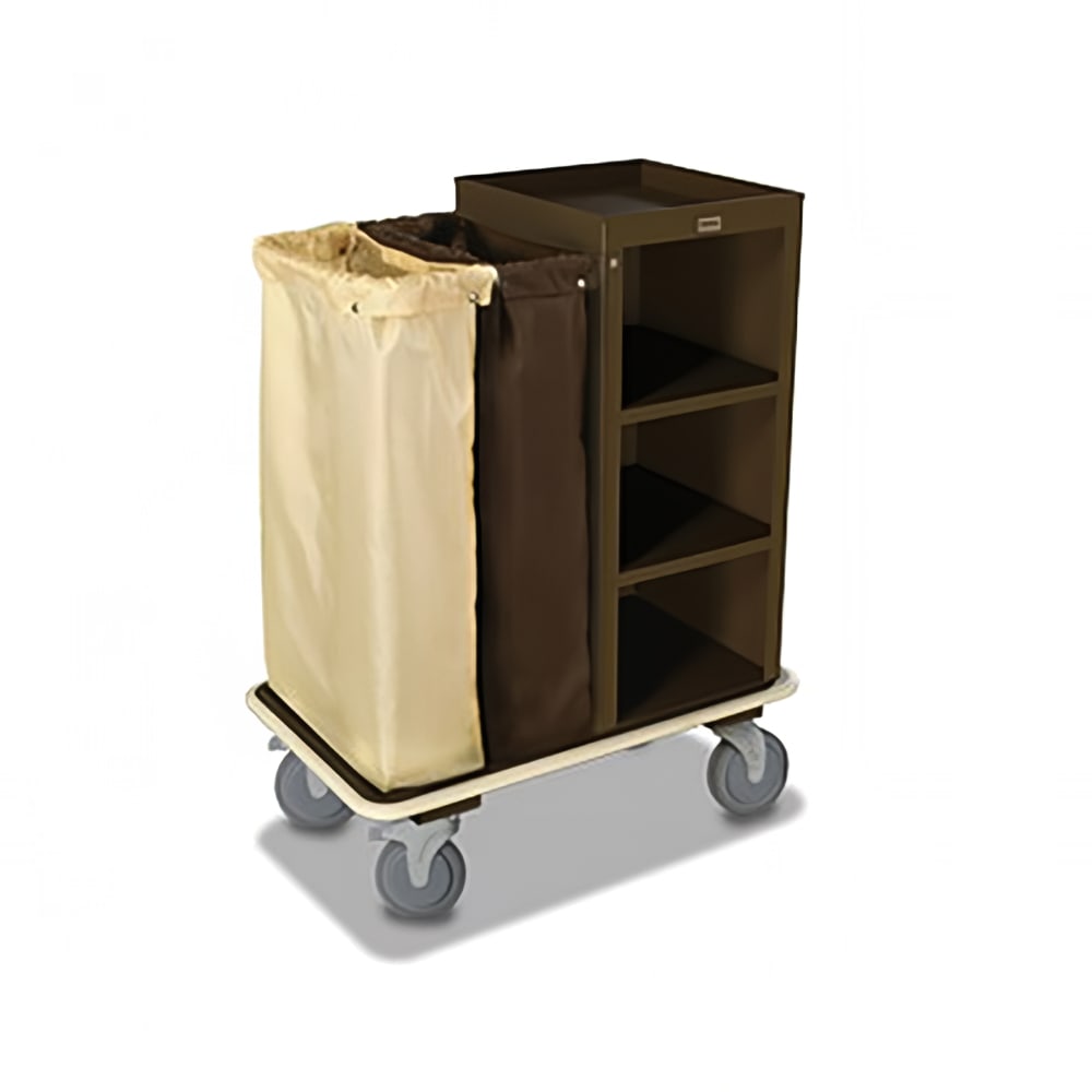 Forbes Industries Housekeeping Cart w/ (3) Shelves - 18"W x 18"D x 36"H, Steel (2261)