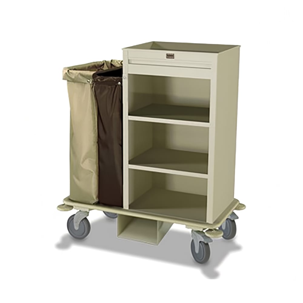 Forbes Industries Housekeeping Cart w/ (3) Shelves - 24"W x 18"D x 42"H, Steel (2265)
