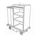Forbes Industries Housekeeping Cart w/ (3) Shelves - 24"W x 18"D x 42"H, Steel (2265) thumbnail 2