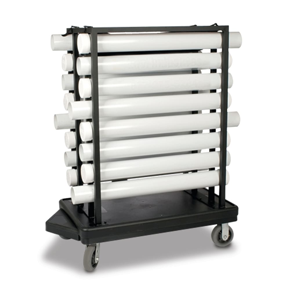 Forbes Industries Transport Cart for Stanchions - 50"L x 25"W x 57"H, Steel (2799)
