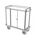 Forbes Industries Beverage Restocking Cart w/ (4) Shelves & (4) Drawers - Laminate (4403) thumbnail 2