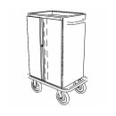 Forbes Industries Liquor Transfer Cart w/ (2) Doors & (3) Shelves - 39"L x 22"W x 47"H, Steel (4410) thumbnail 2