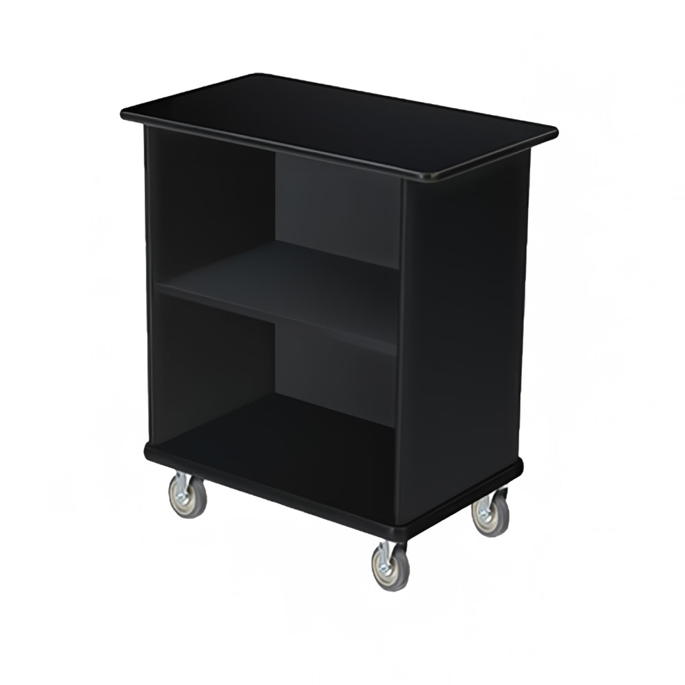 Forbes Industries 2 Level Bussing Cart - Black Laminate Cabinet (4741-EN)