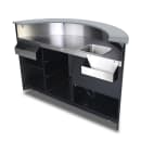 Forbes Industries Mobile Bar w/ (1) Sink, (2) Speed Rails, & (3) Glass Racks - 74 1/2"L x 28 1/2"W x 48"H (4880-6) thumbnail 2