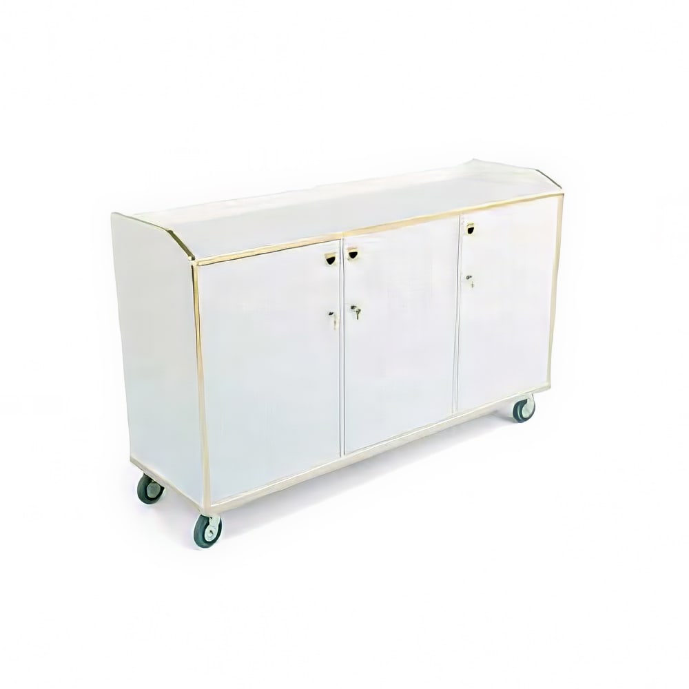 Forbes Industries Mobile Back Bar w/ (3) Locking Doors - 72"L x 23"W x 40 1/2"H, Laminate (4882)