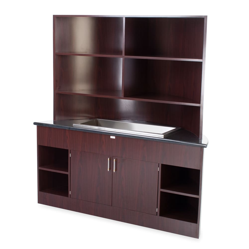 Forbes Industries Mobile Back Bar w/ Ice Pan - 74 1/2"L x 32"W x 80"H, Laminate Body w/ Avonite Top (4887)