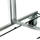 Forbes Industries Oval Room Service Table w/ (2) Tri Fold Drop Leaves - 36"L x 43 1/2"W, Laminate/Stainless Steel (4960) thumbnail 6