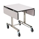 Forbes Industries Rectangular Room Service Table w/ (2) Bi Fold Drop Leaves - 35 1/2"L x 39"W, Laminate/Stainless (4961) thumbnail 2