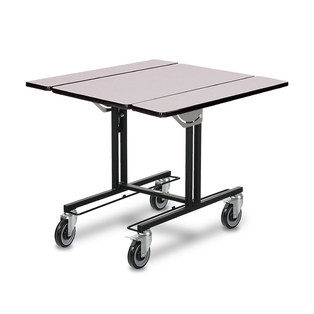 Forbes Industries Rectangular Room Service Table w/ (2) Bi Fold Drop Leaves - 35 1/2"L x 39"W, Laminate/Steel (4971-WDS)