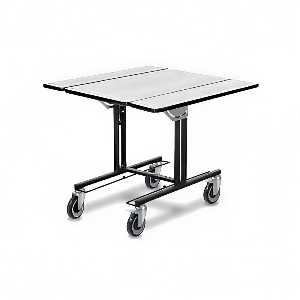 Forbes Industries Room Service Table w/ (2) Tri Fold Drop Leaves - 35 1/2"L x 39 1/2"W, Laminate/Steel (4972)