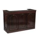 Forbes Industries Mobile Bar w/ (1) Sink & (2) Speed Rails - 72"L x 27"W x 47"H, Wood Veneer w/ Avonite Top (5769-6) thumbnail 2