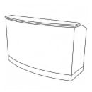 Forbes Industries 72" Portable Bar w/ Avonite & Stainless Countertops - 30"D x 47"H (5771-6) thumbnail 3