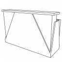 Forbes Industries Mobile Bar w/ (1) Sink & (2) Speed Rails - 76"L x 26"W x 48"H, Black Laminate w/ Avonite Top (5777-6) thumbnail 4