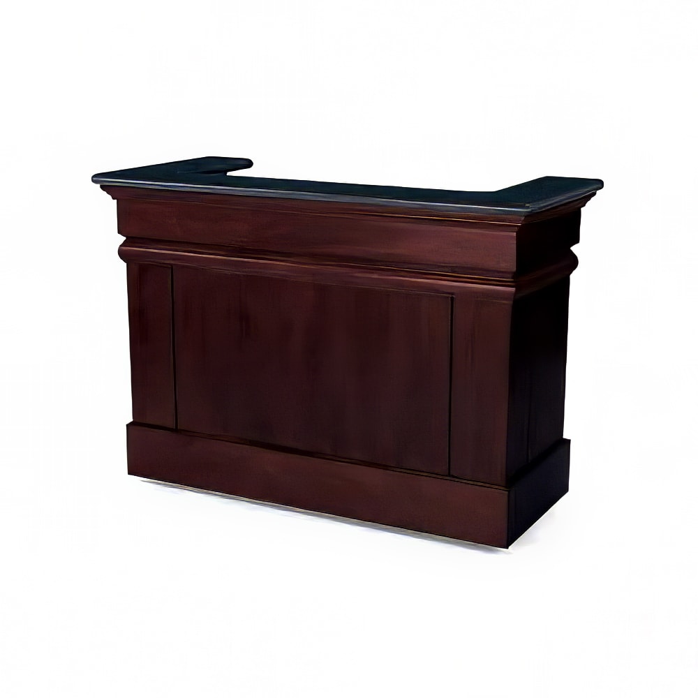 Forbes Industries Mobile Bar w/ (2) Sinks - 92"L x 30"W x 48"H, Wood Veneer w/ Avonite Top (5781-8)