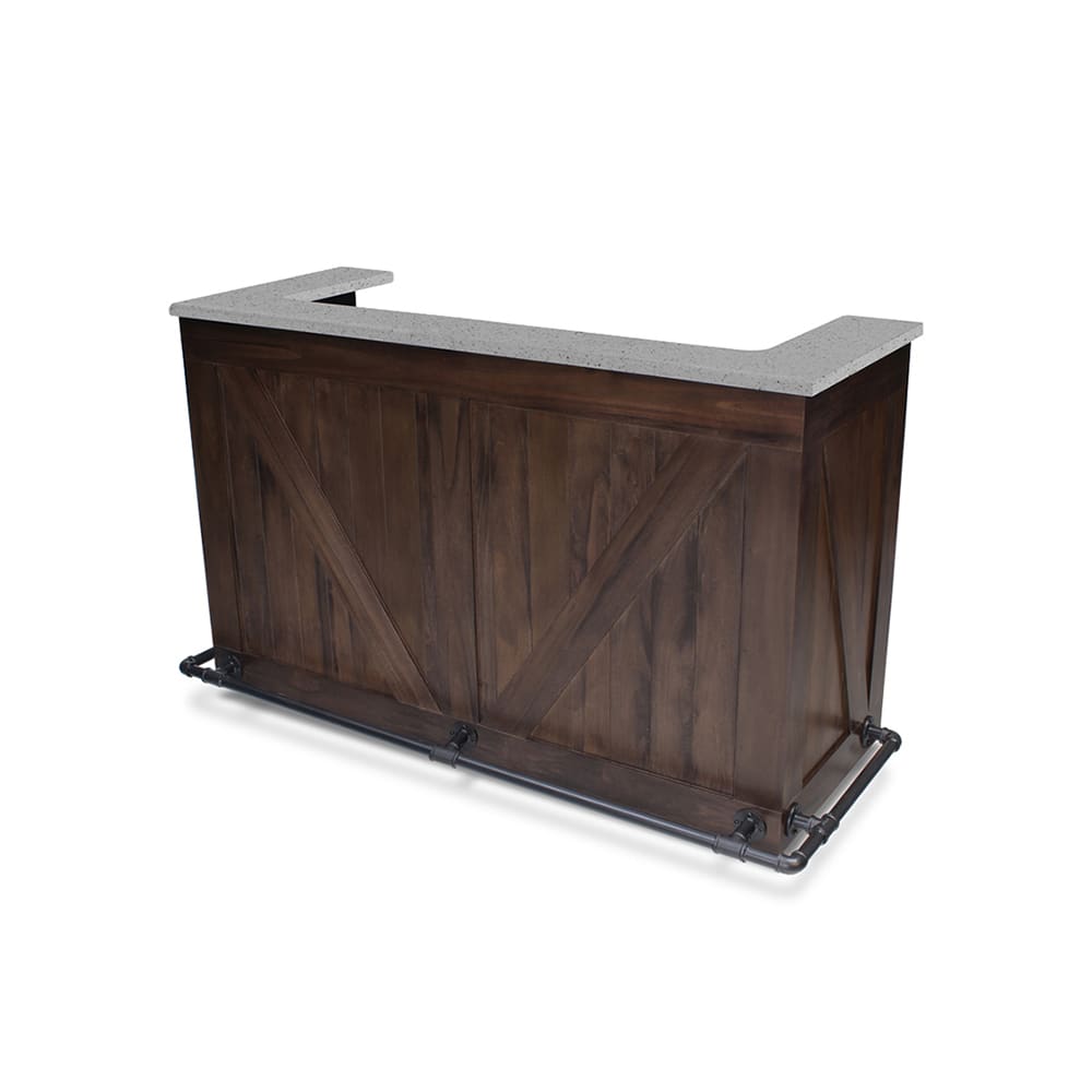 Forbes Industries 79" Portable Bar w/ Hardwood Cabinet & Avonite Countertop - 32"D x 48"H (5785-6)