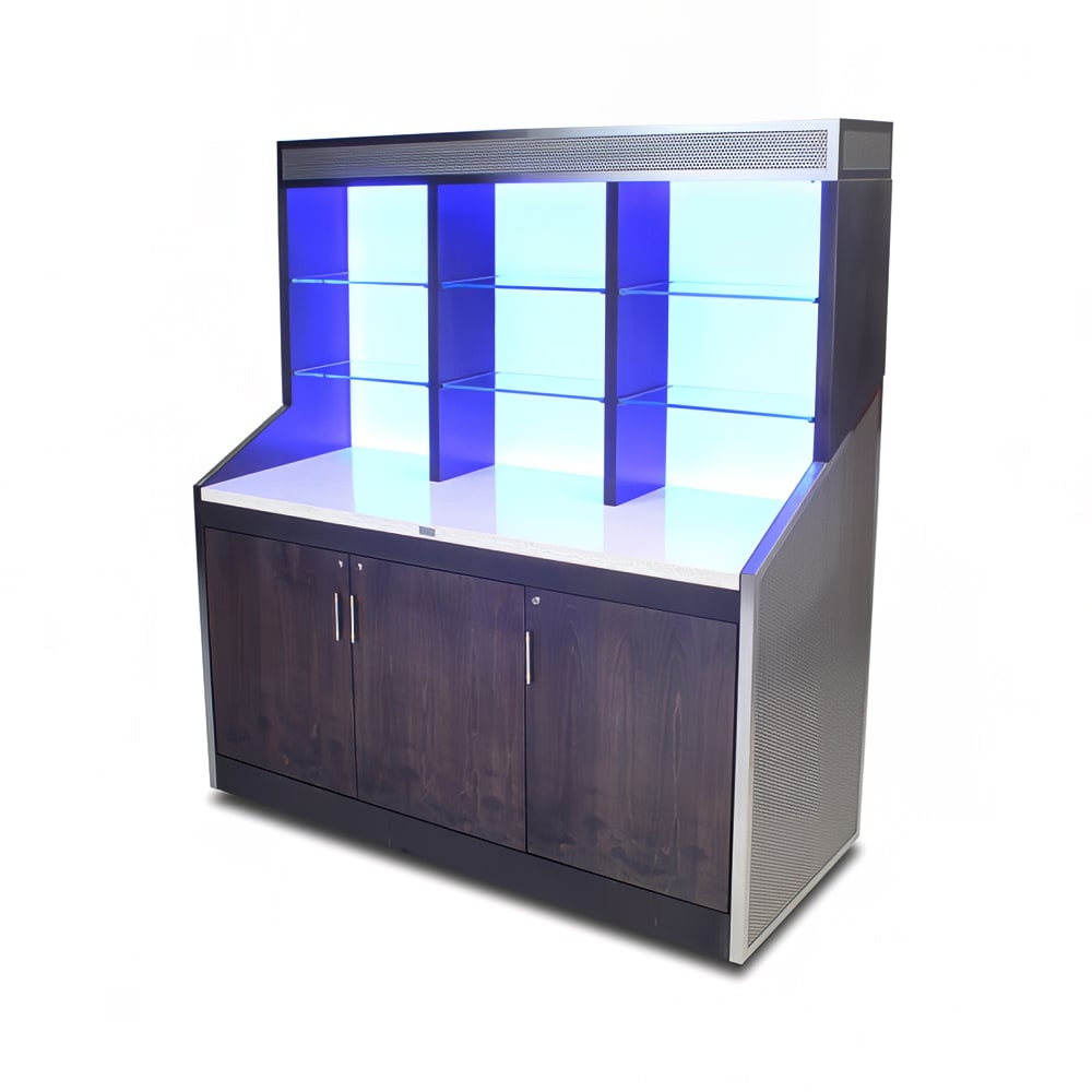 Forbes Industries 70" Wood Veneer Cabinet & Avonite Countertop - 27"D x 77 1/2"H (5874)