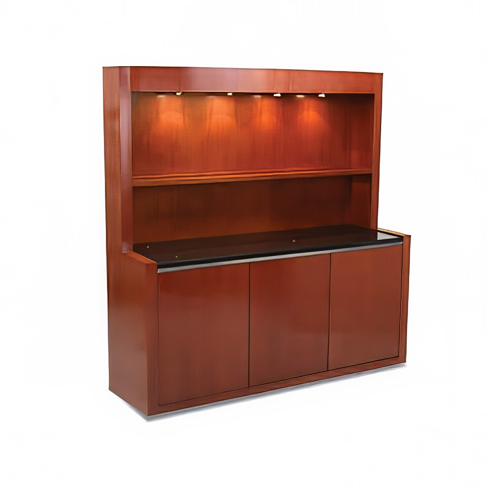 Forbes Industries 72" Portable Bar w/ Wood Veneer Cabinet & Avonite Countertop - 27"D x 78"H (5881)