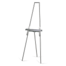 Forbes Industries Floor Easel w/ Adjustable Ledge - 24"W x 20"D x 66 1/2"H, Brushed Stainless Steel (6812) thumbnail 2