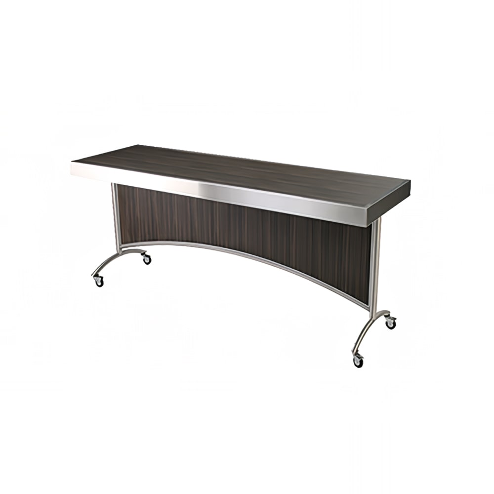 Forbes Industries Mobile Nesting Table w/ Laminate Top & Stainless Steel Frame - 62"L x 30"W x 36"H (7013-5)