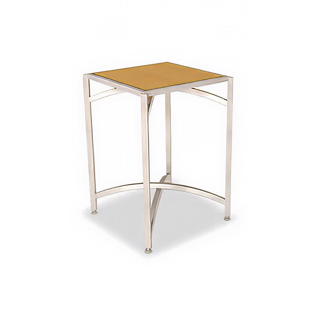 Forbes Industries 24" Square Collapsible Table w/ Laminate Top & Brushed Steel Frame - 30"H (7023L-30)