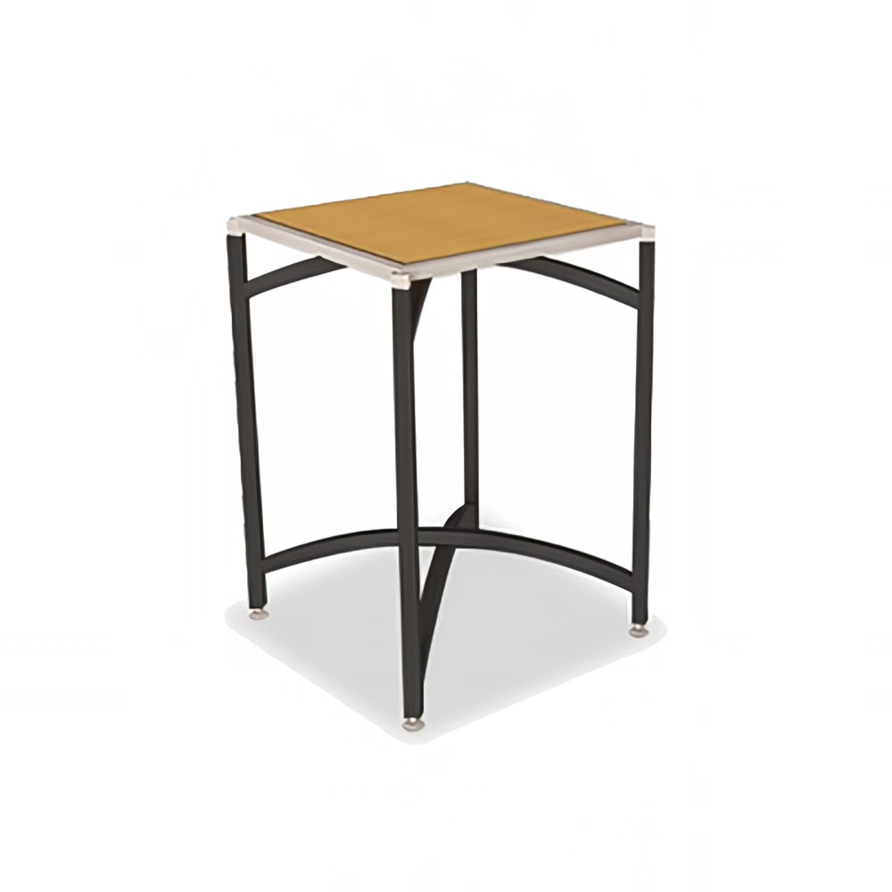 Forbes Industries 24" Square Collapsible Table w/ Corner Mount - Laminate Top w/ Black Steel Frame, 36"H (7024L-36)