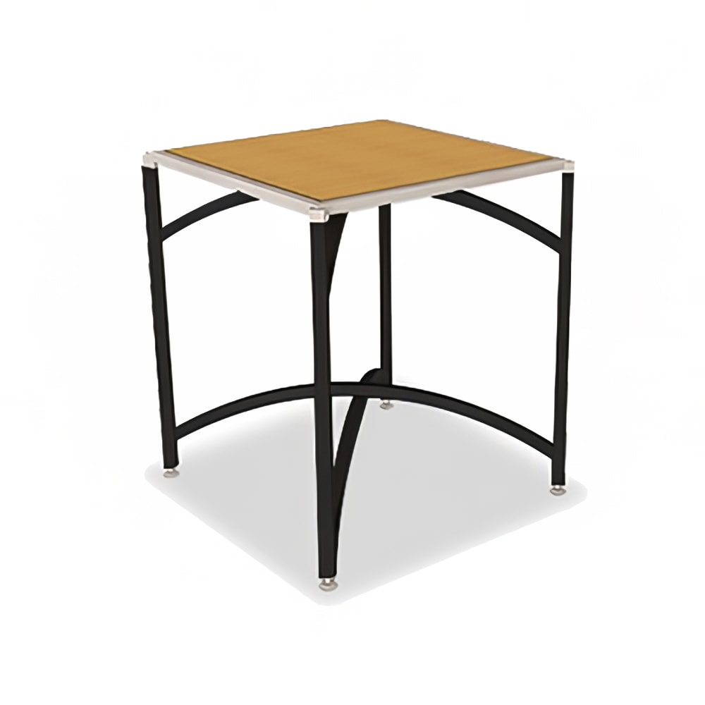 Forbes Industries 30" Square Collapsible Table w/ Corner Mount - Laminate Top & Black Steel Frame - 30"H (7032L-30)